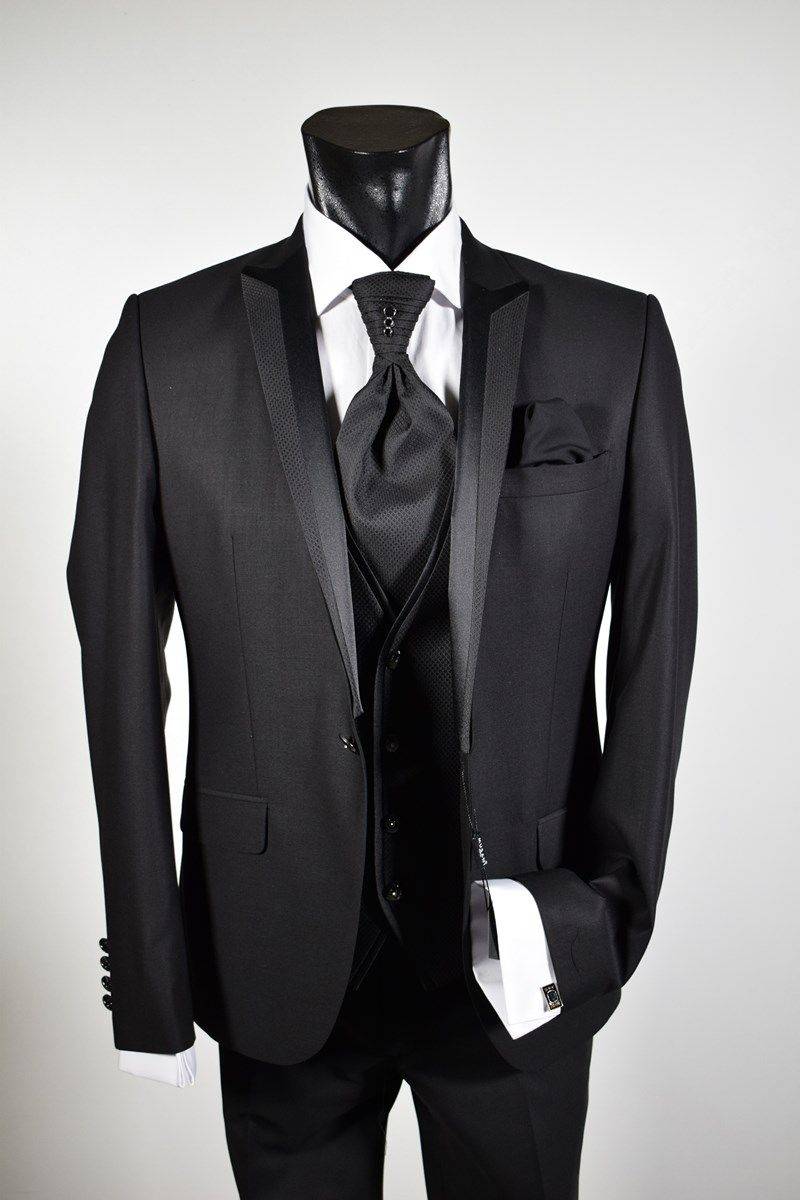 Musani Milano Cerimonia Abito Nero Slim Fit Musani Cerimonia