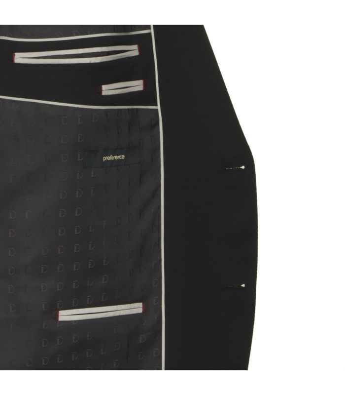 Digel Abito Nero Taglie Forti Digel Pura Lana Reda Super 110's