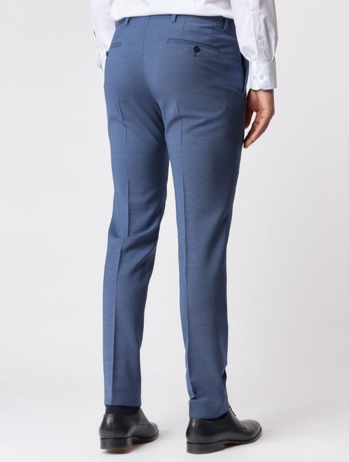 Roy Robson Abito Roy Robson Blu Pastello Slim Fit Lana Idrorepellente