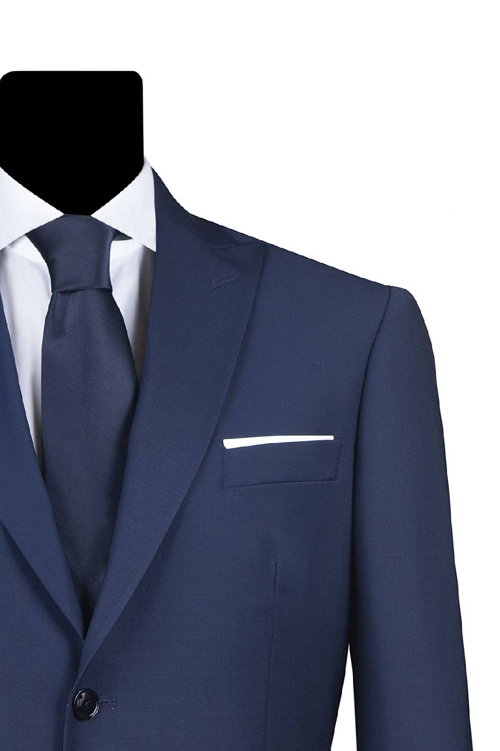 Simbols Abito Simbols Blue Slim Fit Con Petto A Lancia