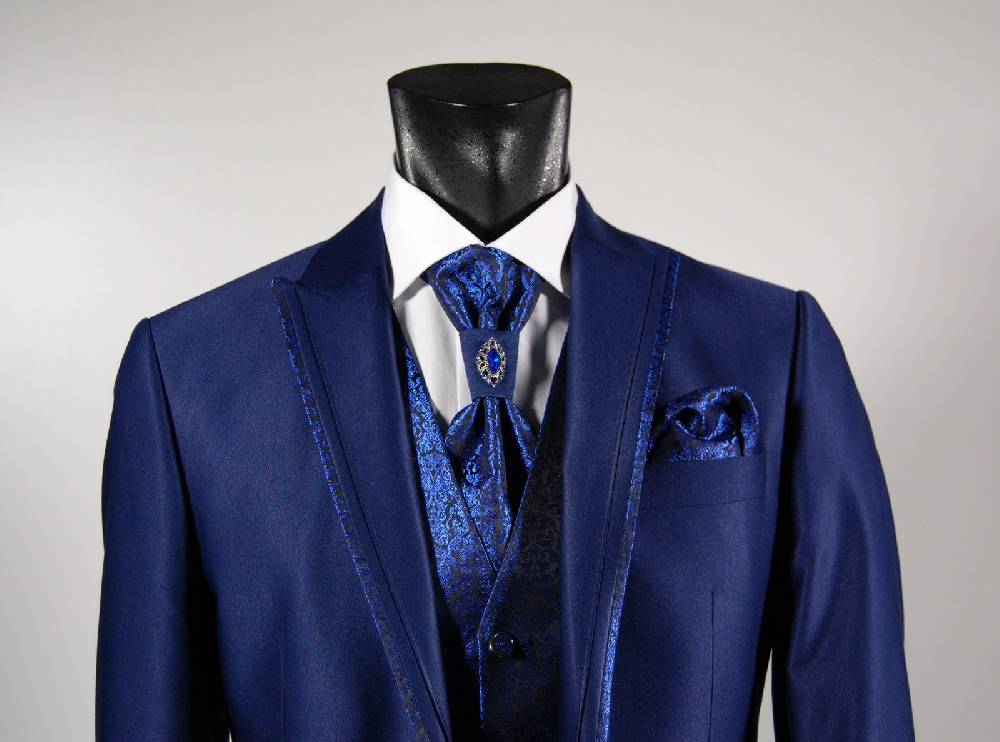 Musani Milano Cerimonia Abito Slim Azzurro Sposo Musani Milano Cerimonia