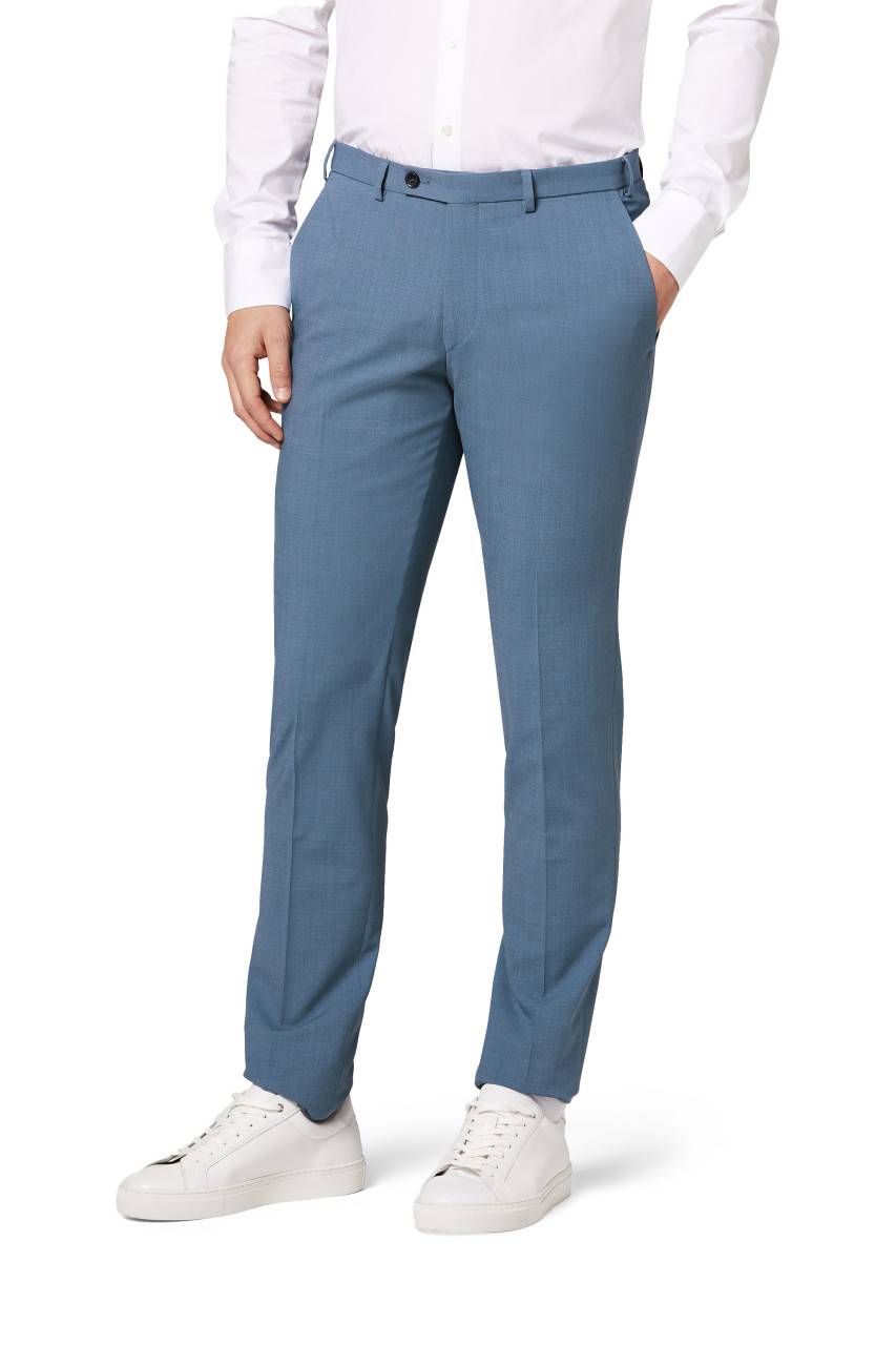 Digel Abito Slim Fit Digel Azzurro Misto Lana Bi-stretch