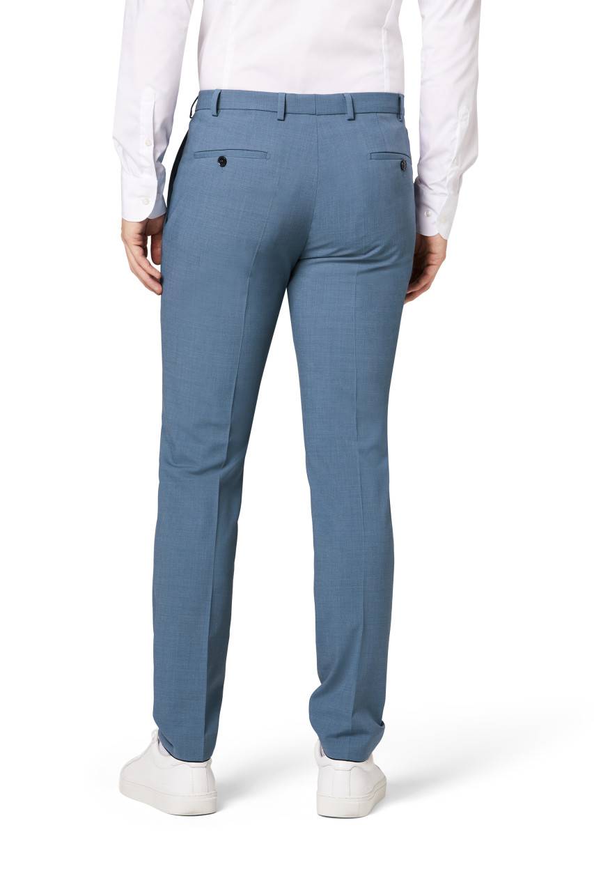 Digel Abito Slim Fit Digel Azzurro Misto Lana Bi-stretch