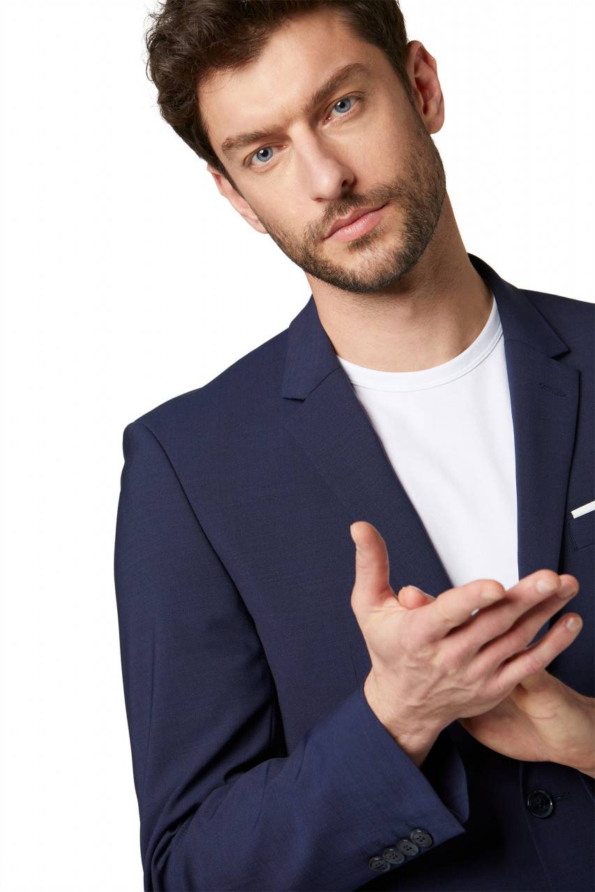 Digel Abito Slim Fit Digel Blu Marine Misto Lana Bi-stretch