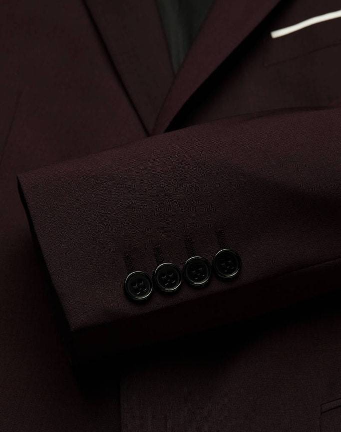 Digel Abito Slim Fit Digel Bordeaux Misto Lana Bi-stretch