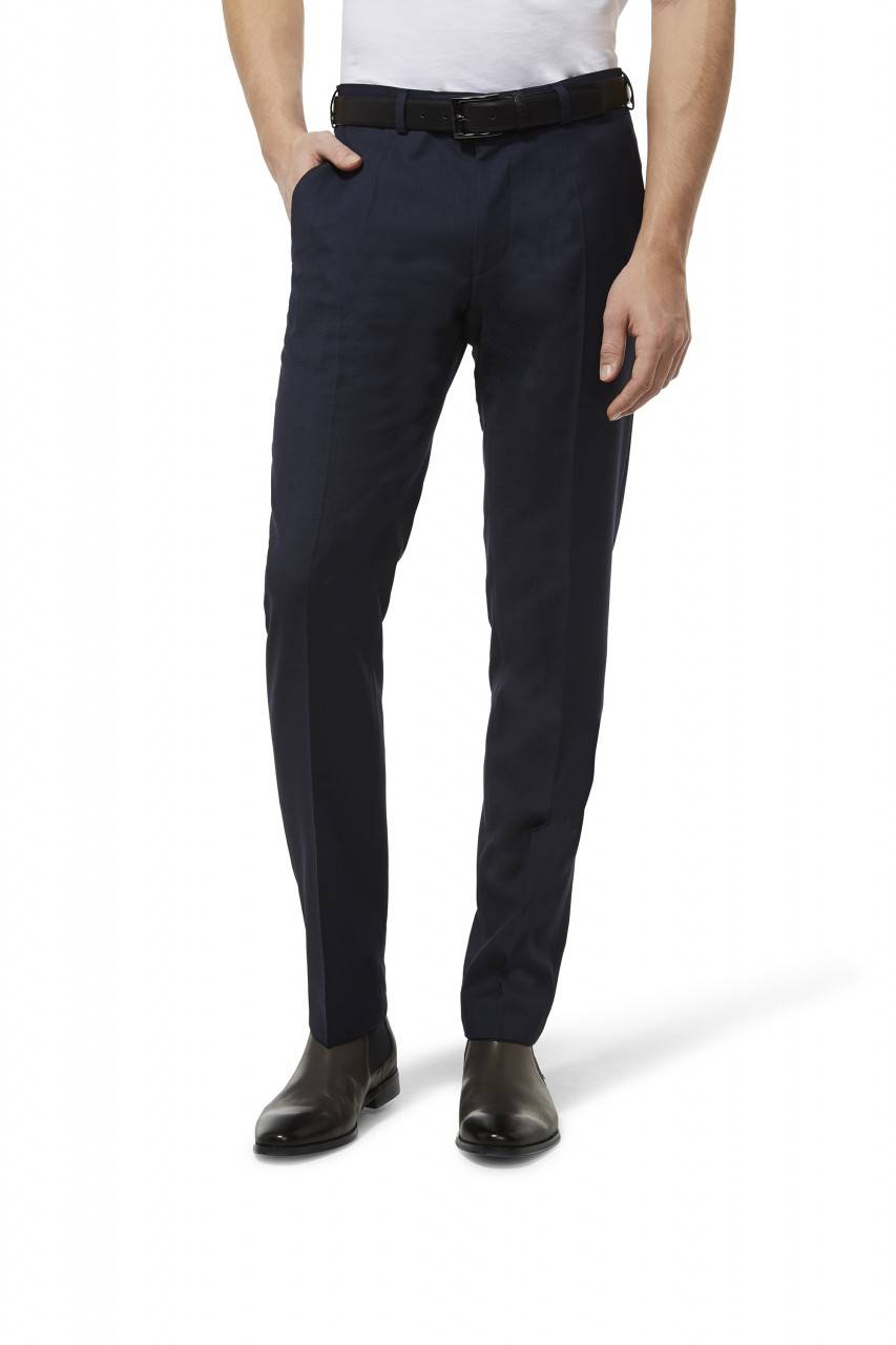 Digel Abito Slim Fit Digel Pura Lana Tollegno Super 120's Blu E Grigio