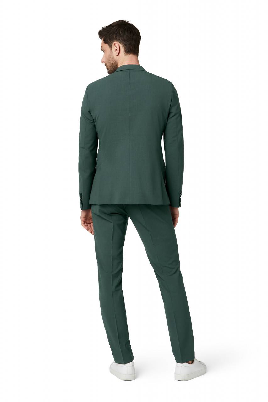 Digel Abito Slim Fit Digel Verde Misto Lana Bi-stretch