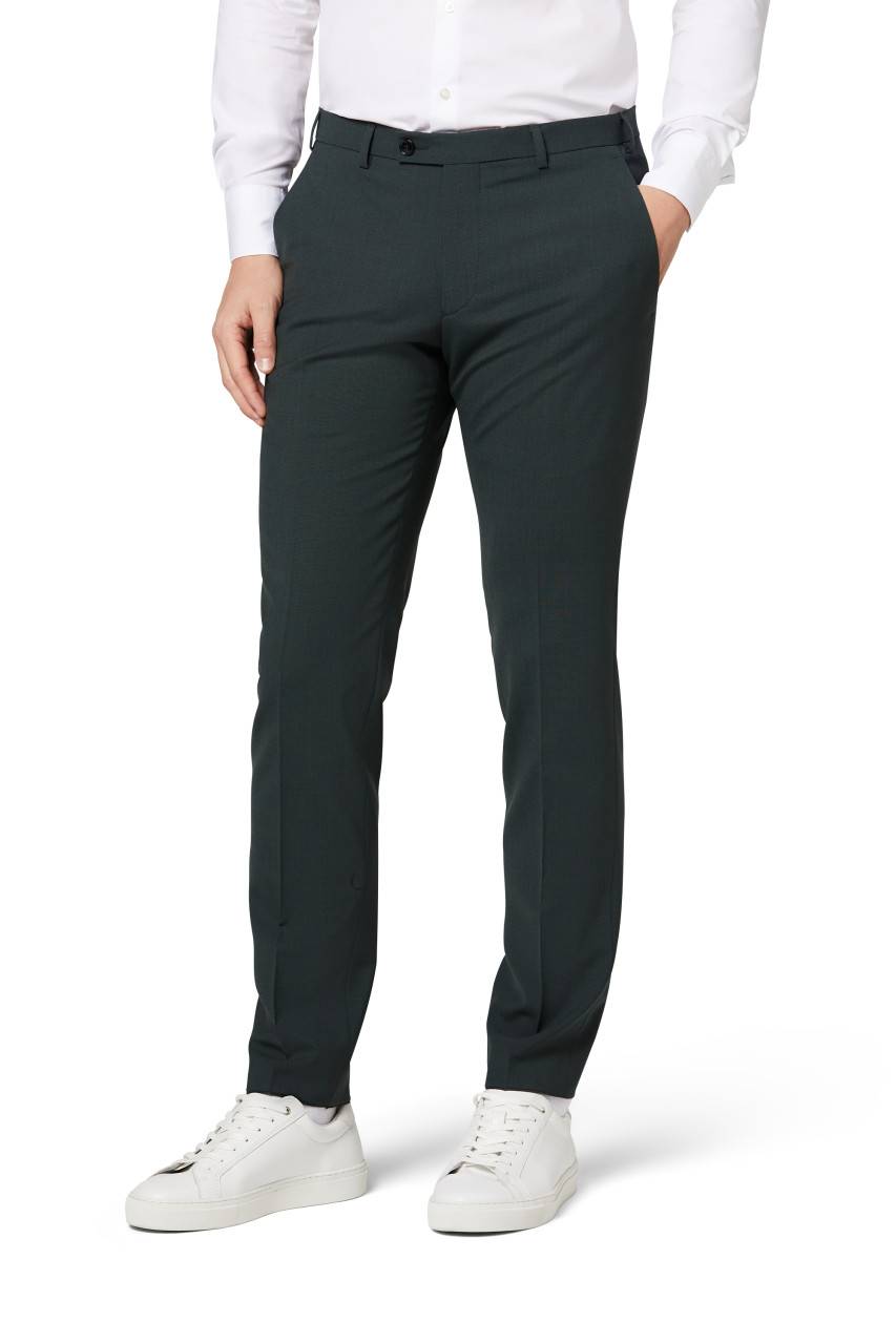 Digel Abito Slim Fit Digel Verde Misto Lana Bi-stretch