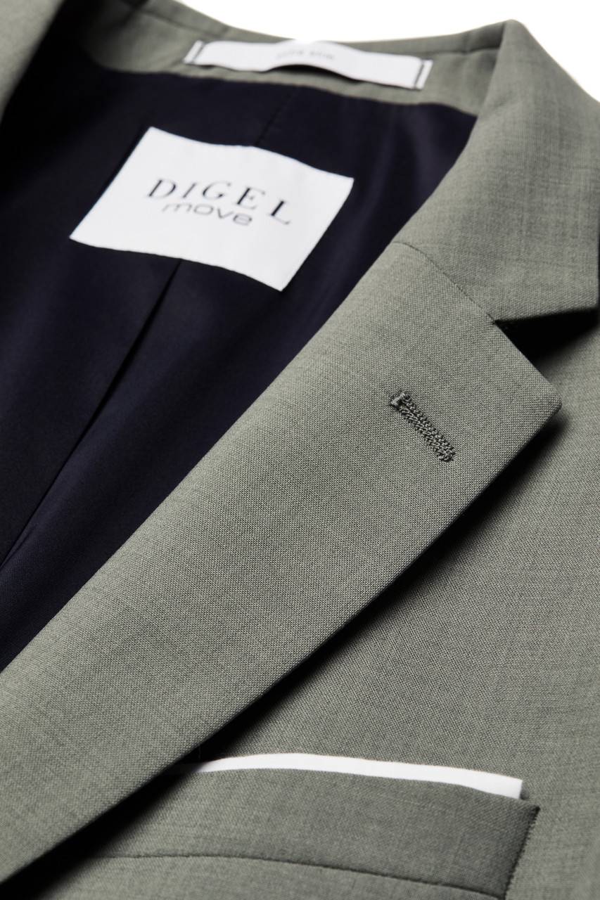 Digel Abito Slim Fit Digel Verde Salvia Misto Lana Bi-stretch