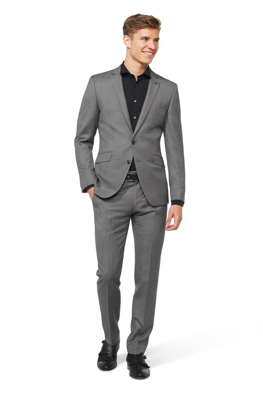 Digel Abito slim fit grigio digel move in lana reda super 110's