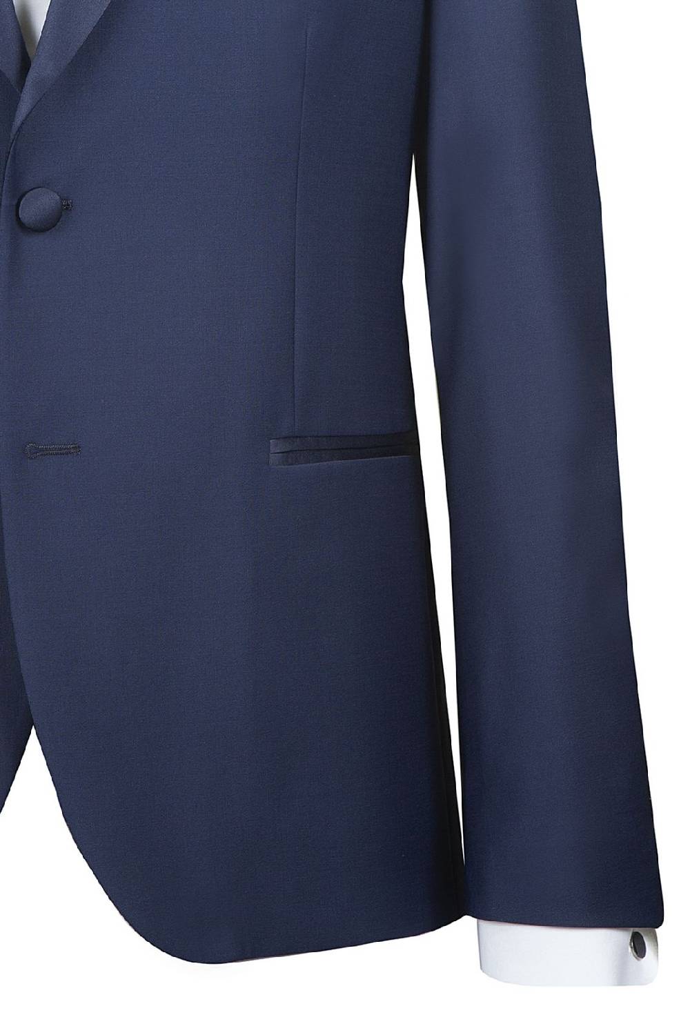 Simbols Abito Smoking Con Gilet Bluette Simbols Drop Quattro Comfort Fit