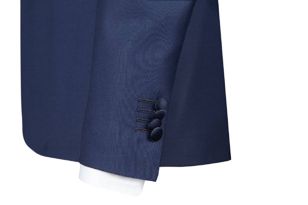 Simbols Abito Smoking Con Gilet Bluette Simbols Drop Quattro Comfort Fit