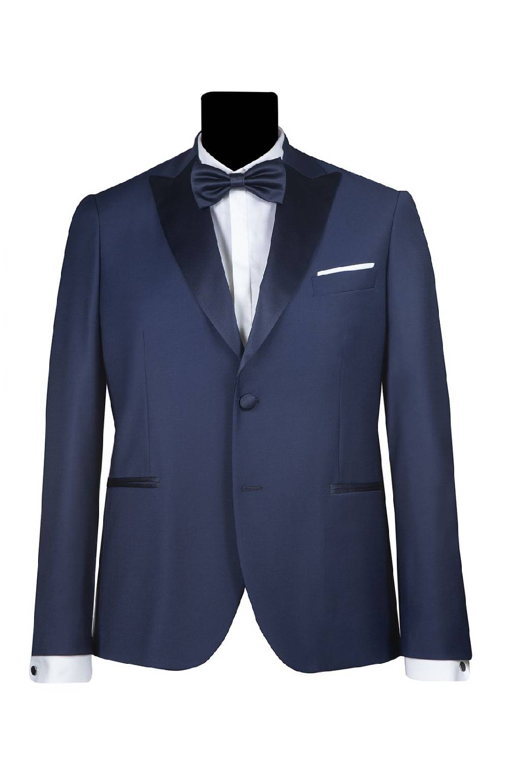 Simbols Abito smoking con gilet bluette simbols drop quattro comfort fit