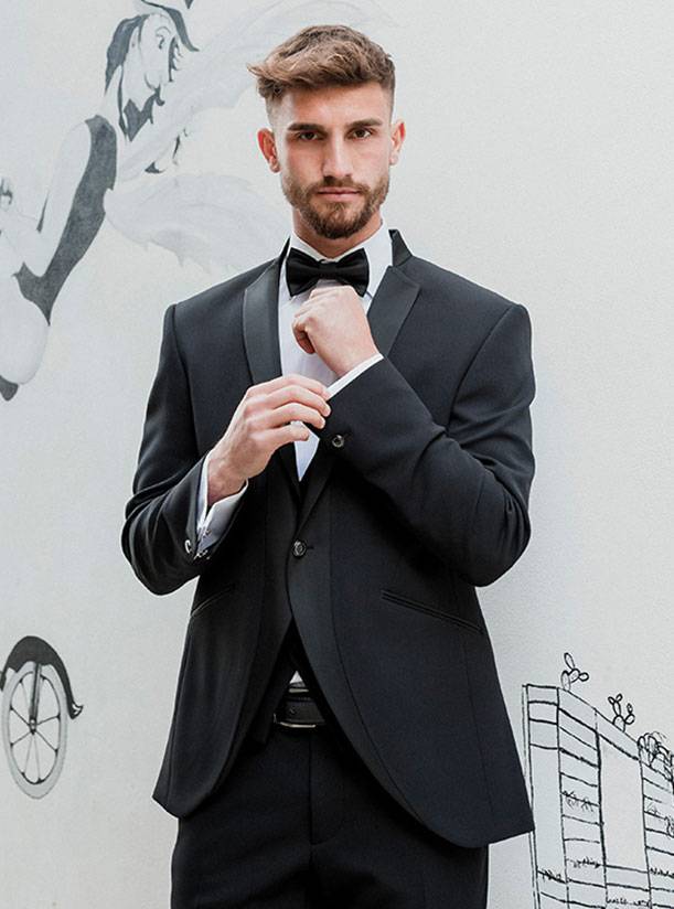 Musani Milano Cerimonia Abito smoking moderno blu musani slim fit