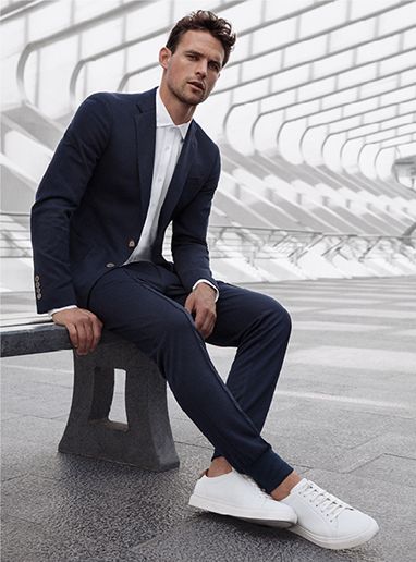 Digel Abito sportivo blu digel in jersey extra slim fit