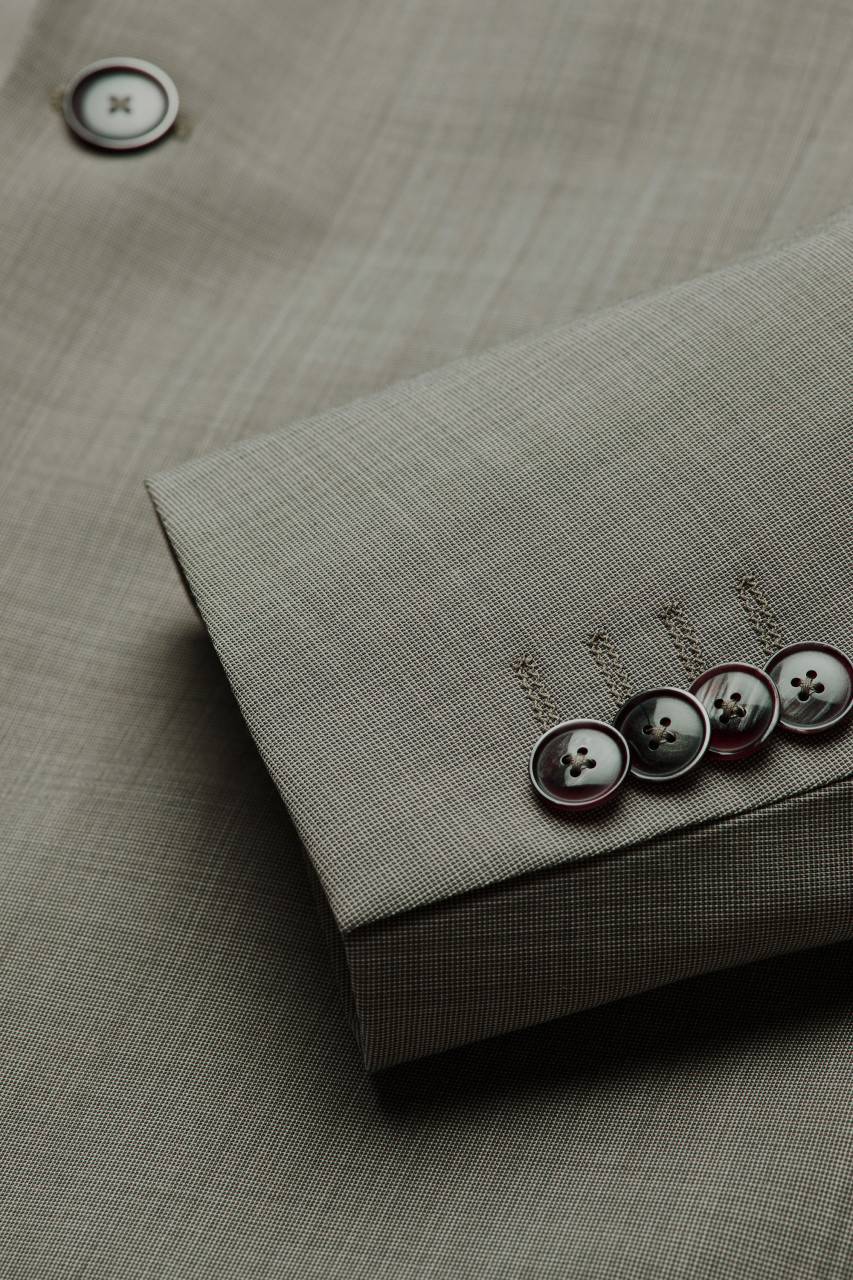 Digel Abito Verde Chiaro Digel Lana Stretch Marzotto Drop Quattro Corto