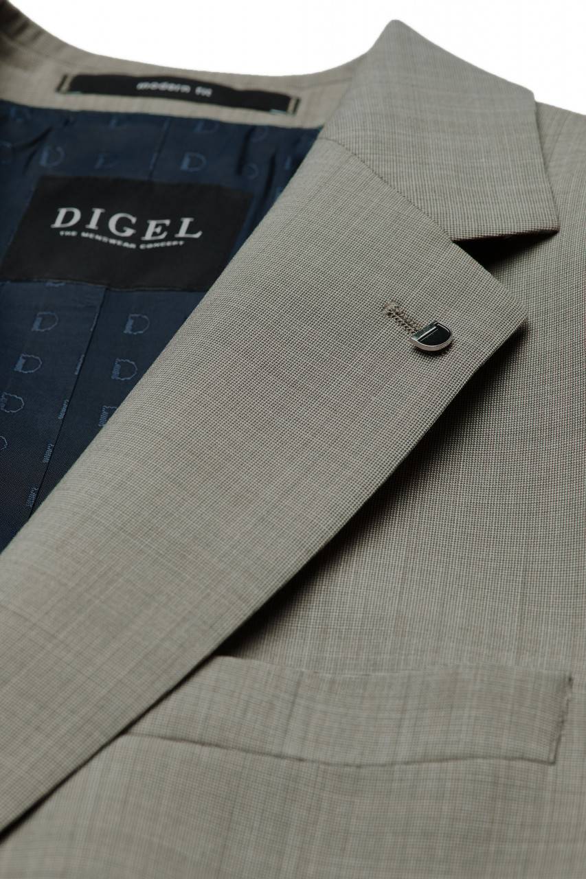 Digel Abito Verde Chiaro Digel Lana Stretch Marzotto Drop Sei Modern Fit