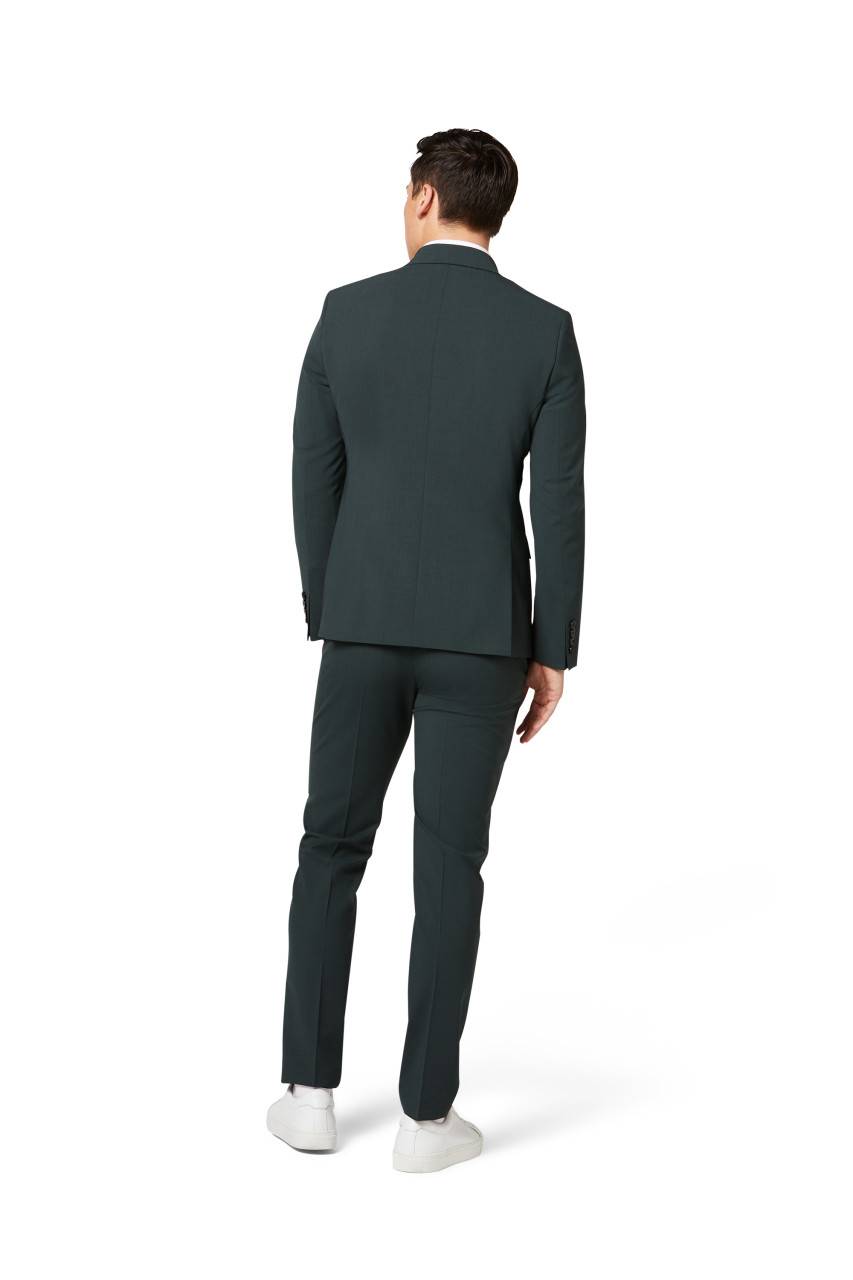 Digel Abito Verde Digel Slim Fit Doppiopetto Misto Lana Bi-stretch