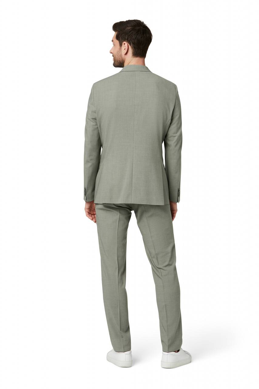 Digel Abito Verde Salvia Digel Lana Stretch Drop Quattro Comfort Fit