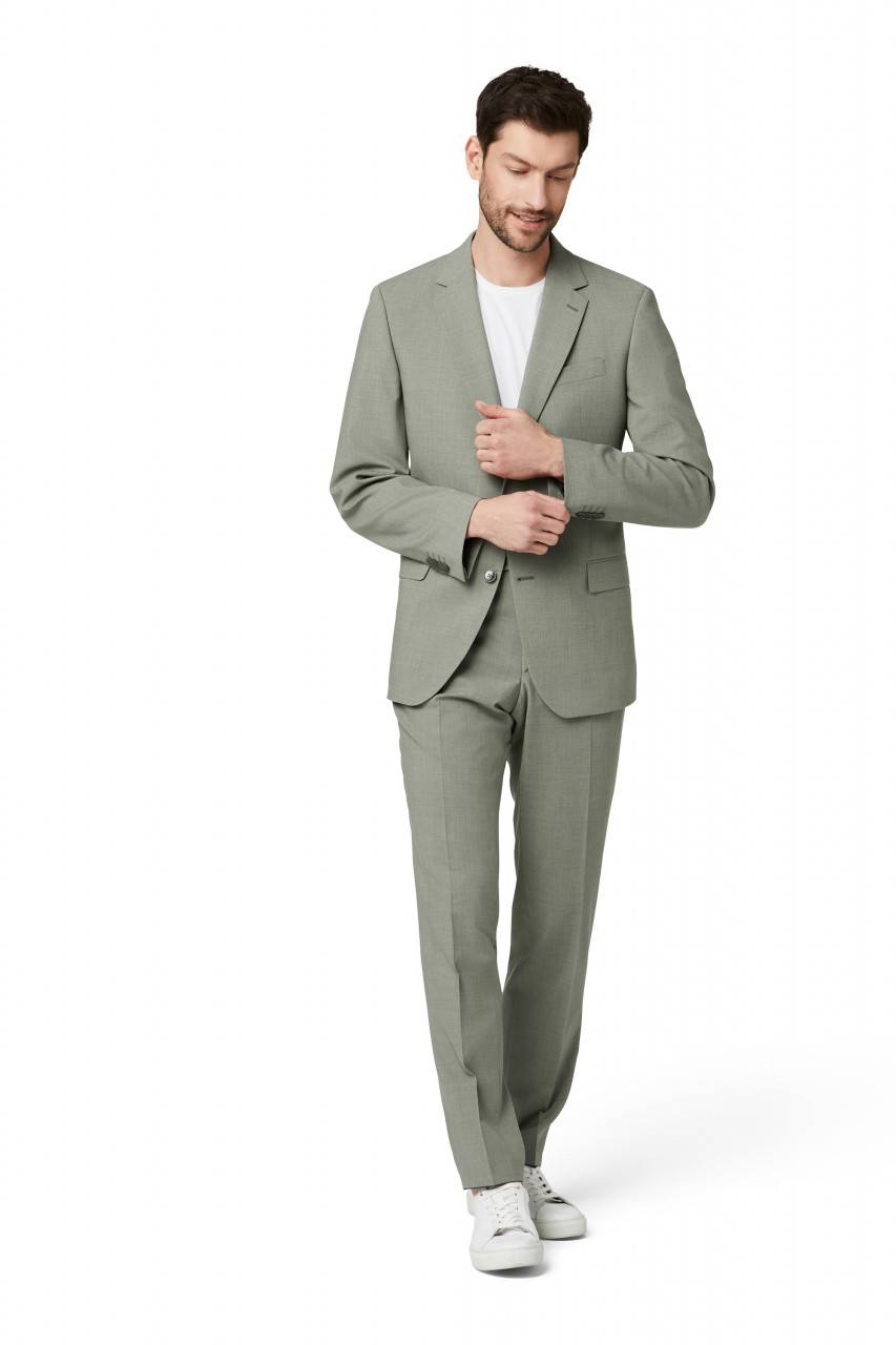 Digel Abito verde salvia digel lana stretch drop sei modern fit