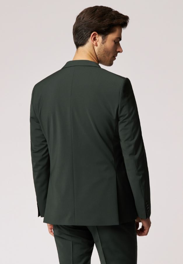 Roy Robson Abito Verde Scuro Roy Robson Extra Slim Fit In Lana Stretch