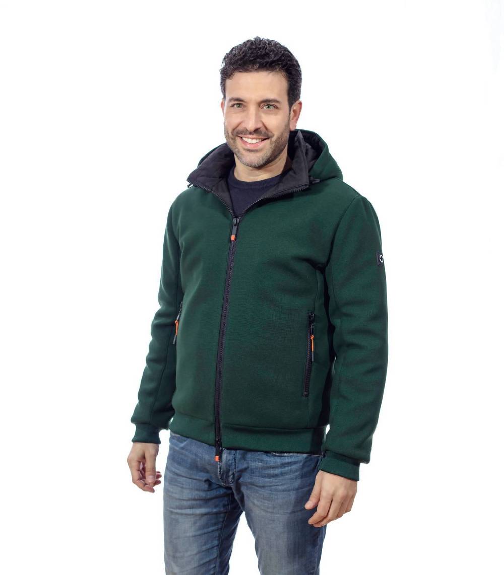 Adimari Giubbino Verde Adimari Con Cappuccio