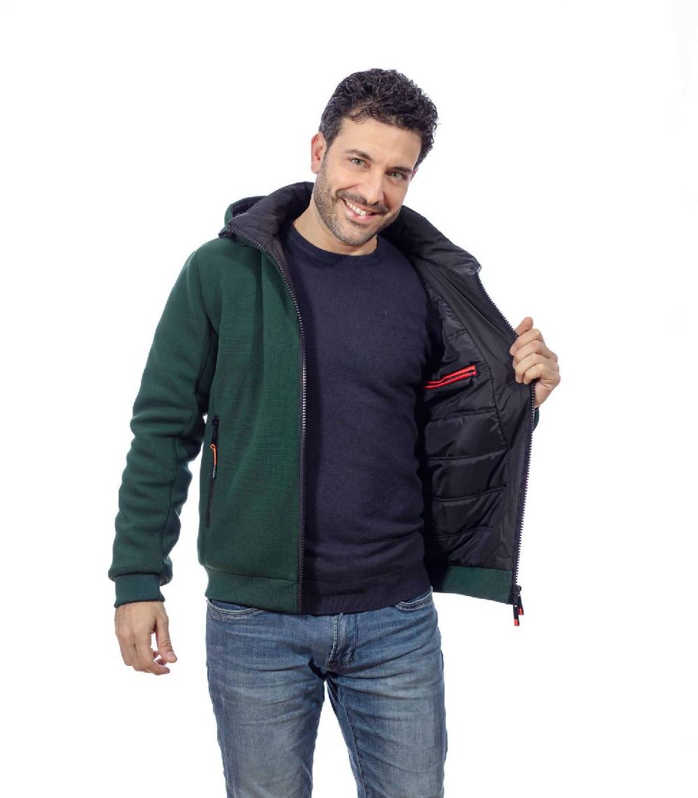 Adimari Giubbino Verde Adimari Con Cappuccio