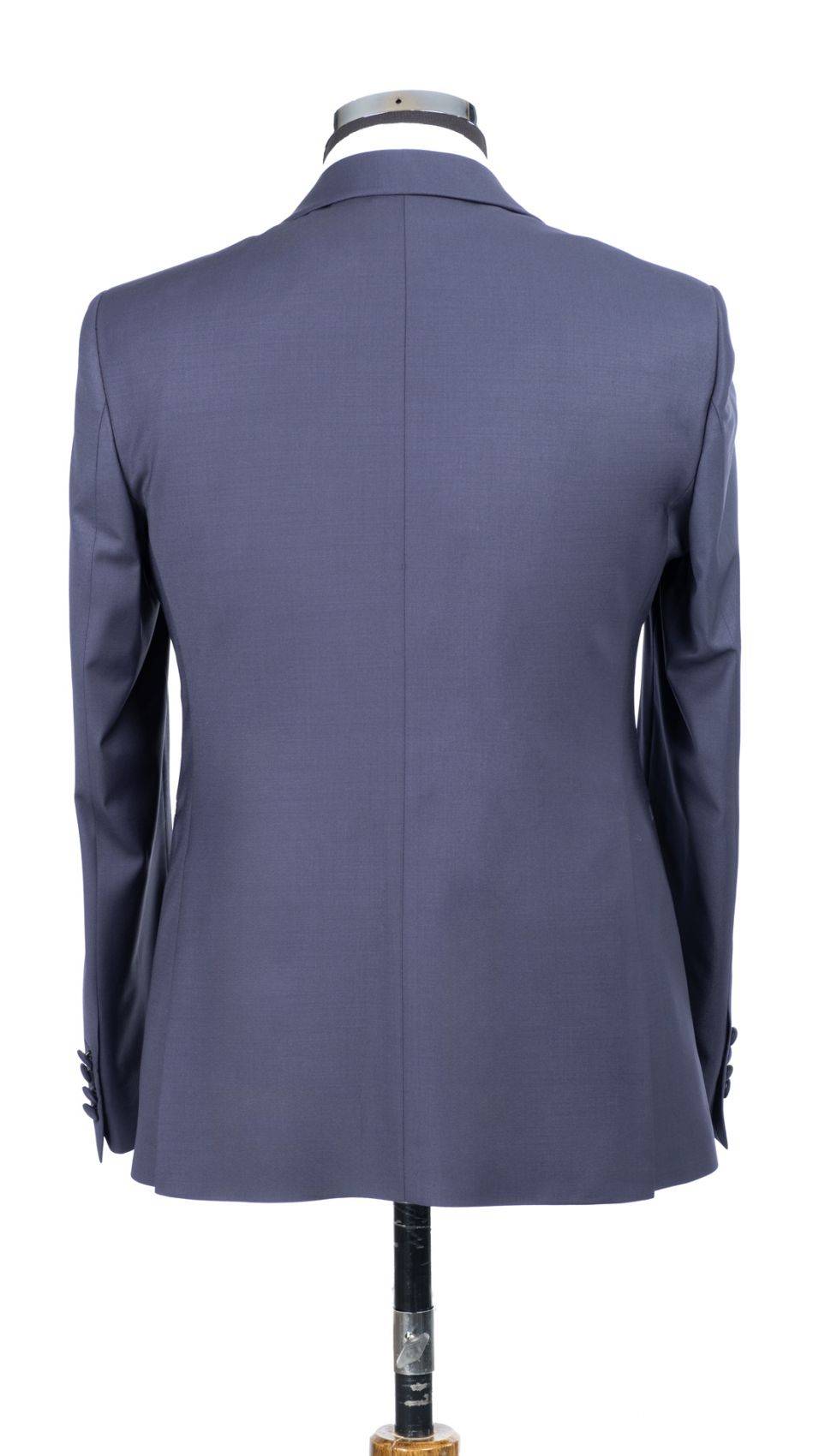 Baggi Abito Blu Da Sposo Con Collo A Scialle