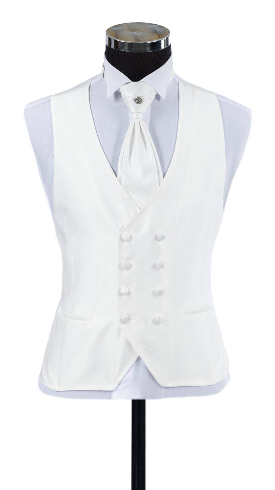 Baggi Abito Grigio Da Sposo Con Collo A Scialle