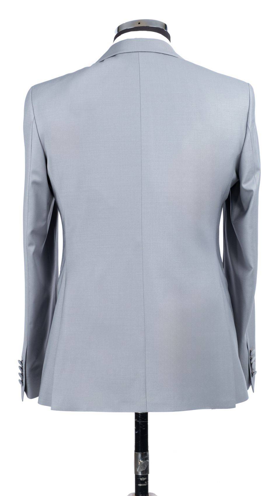 Baggi Abito Grigio Da Sposo Con Collo A Scialle