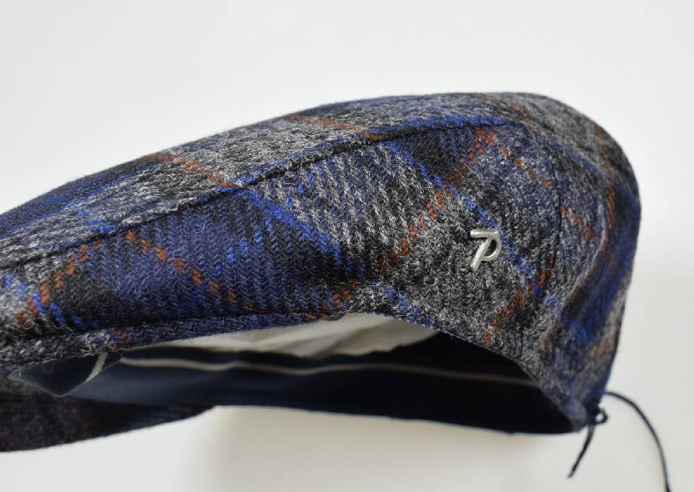 Panizza Berretto Panizza Blu Fantasia British A Quadri