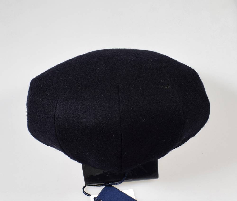Panizza Berretto Panizza In Pura Lana Teflon Blu Scuro
