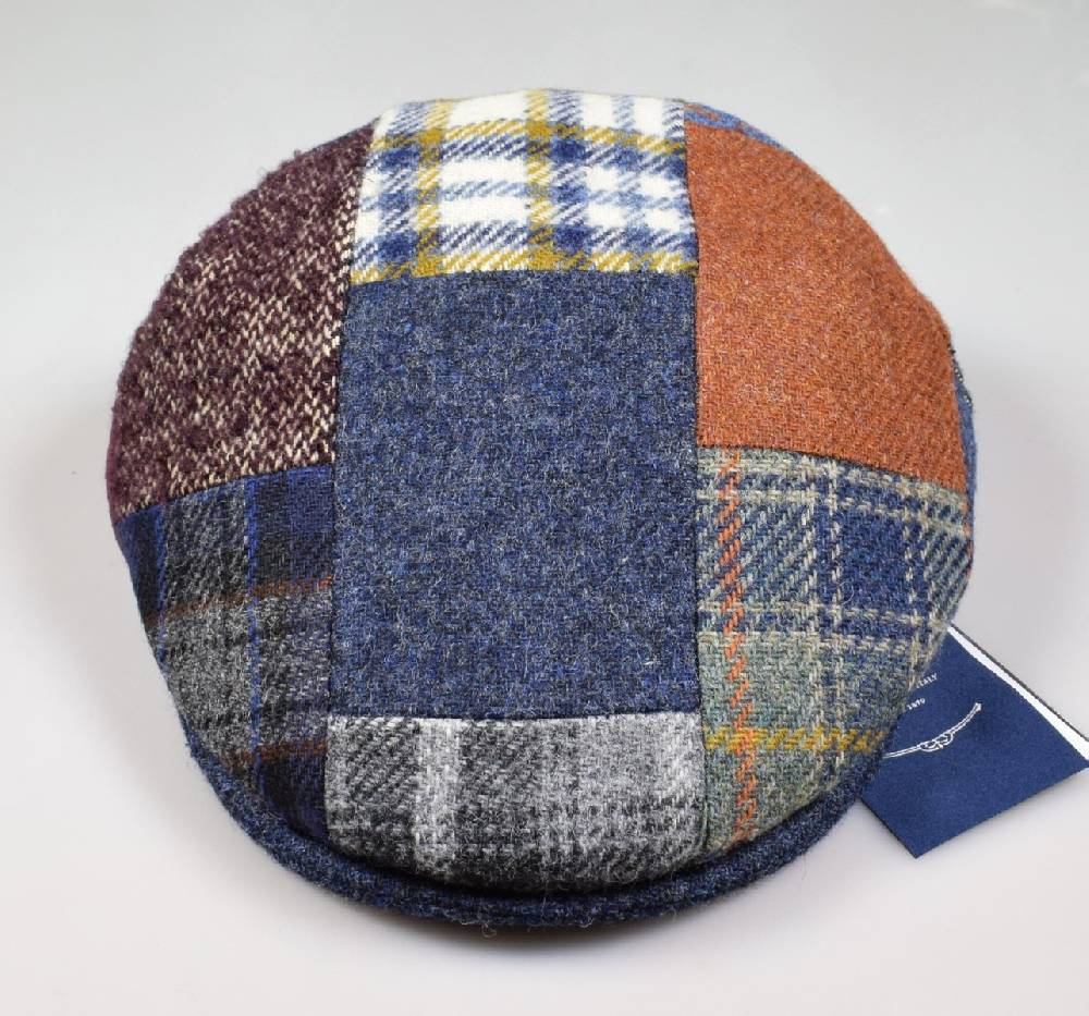 Panizza Berretto Panizza Patchwork Multicolor In Pura Lana