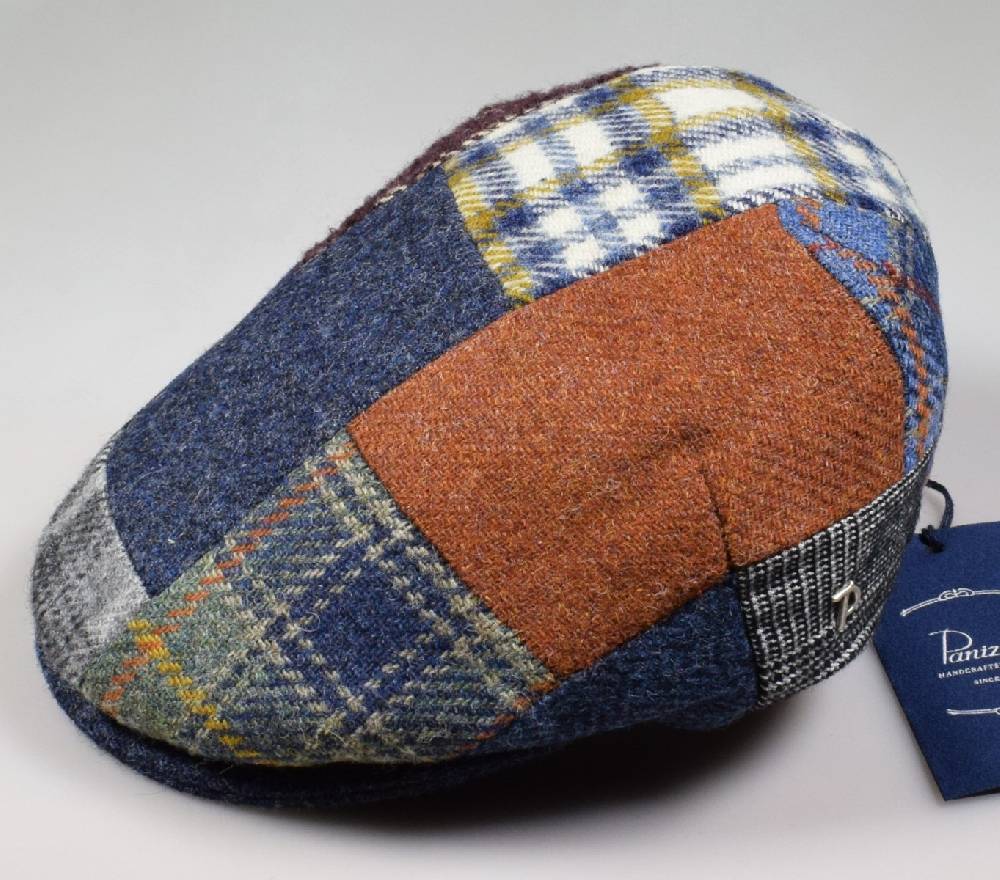 Panizza Berretto Panizza Patchwork Multicolor In Pura Lana