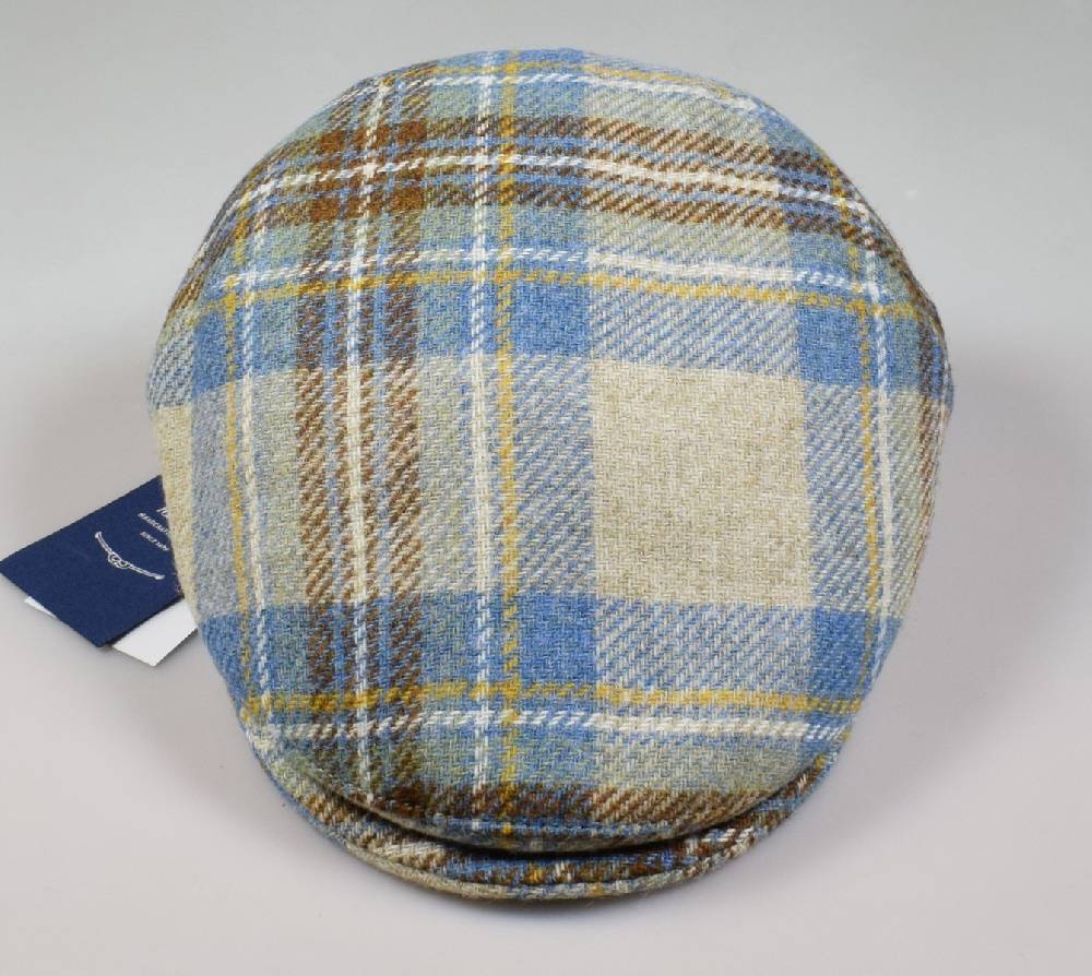 Panizza Berretto Panizza Peaked British In Lana Tartan Beige
