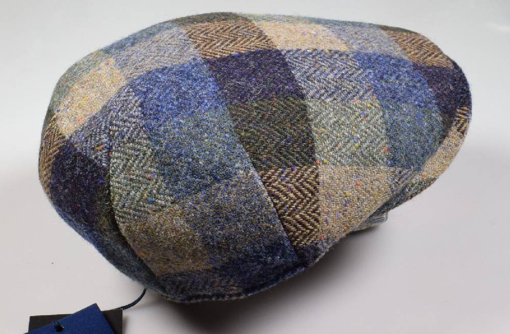 Panizza Berretto Panizza Peaked In Lana Donegal Tweed Fantasia