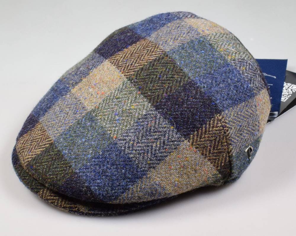 Panizza Berretto Panizza Peaked In Lana Donegal Tweed Fantasia