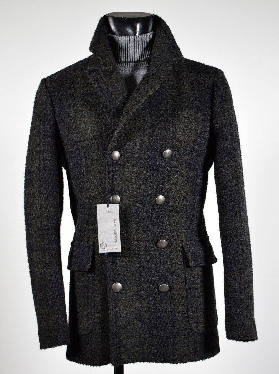 John Barritt Blouson In Lana A Quadri John Barritt Slim Fit Doppio Petto