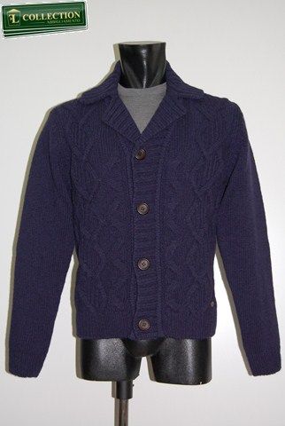 Bramante Cardigan Giacca Lana Bramante Con Toppe