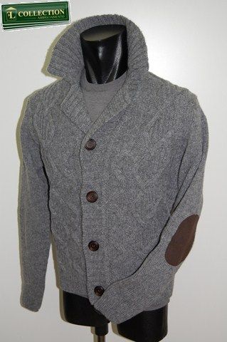 Bramante Cardigan giacca lana Bramante con toppe