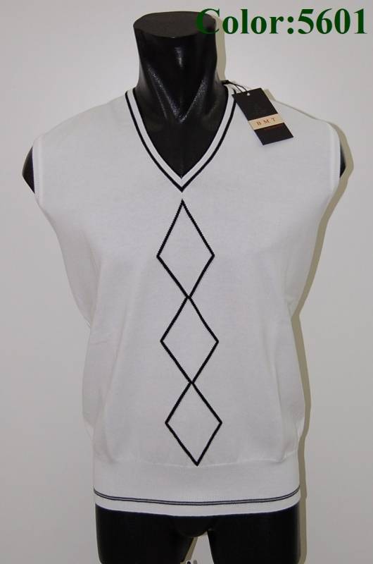 Bramante Gilet uomo bramante bianco slim fit