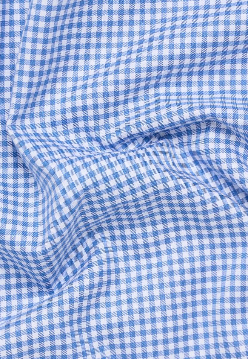 Eterna Camicia A Quadretti Azzurro Eterna Slim Fit Collo Button-down