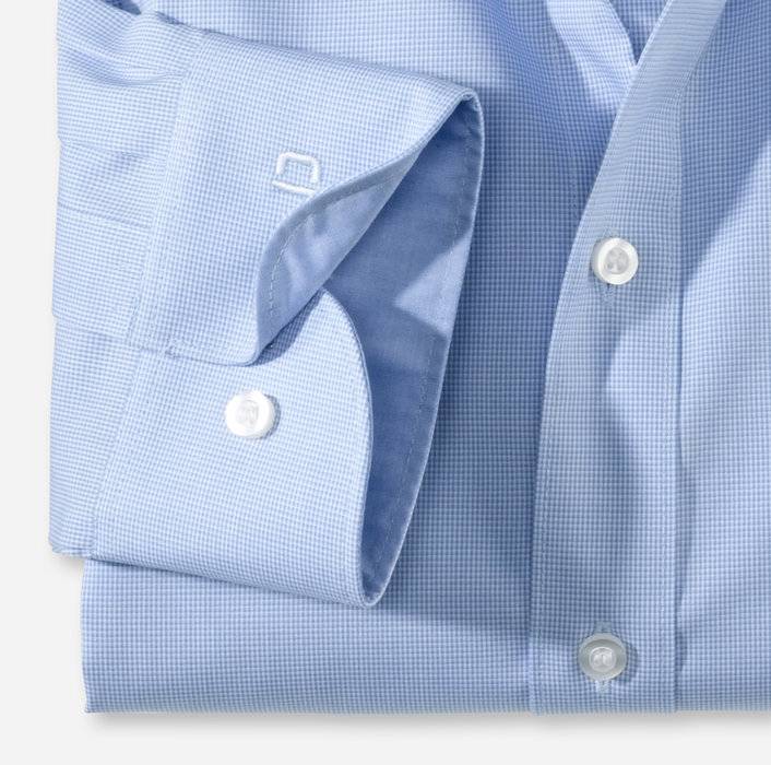 Olymp Camicia A Quadretti Piccoli Olymp Level Five Slim Fit