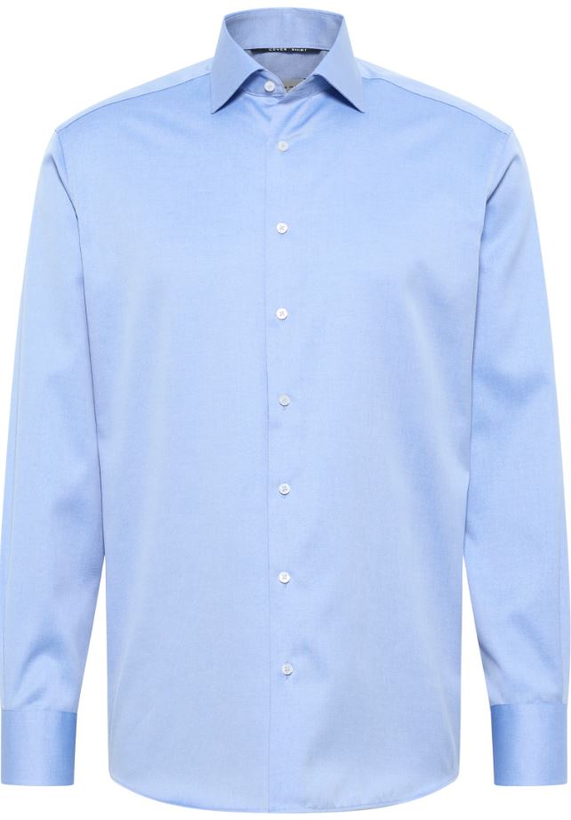 Eterna Camicia Azzurra Eterna Modern Fit Collo Classico Italiano