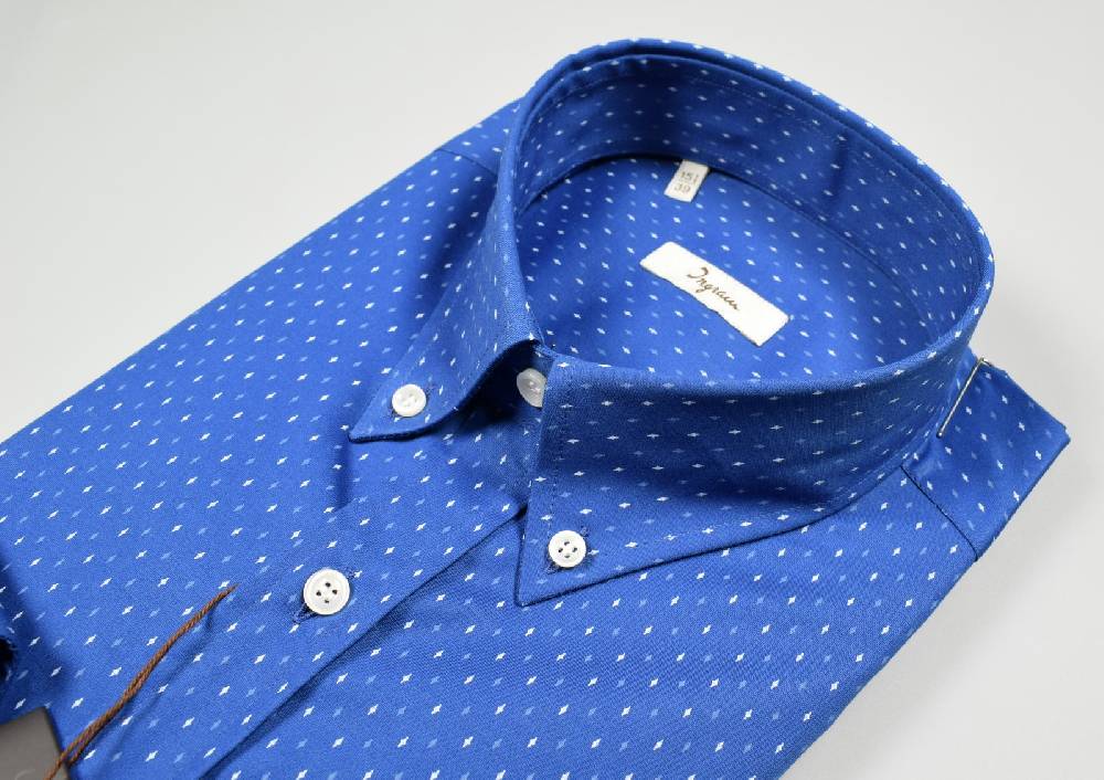 Ingram Camicia Azzurra Ingram Regular Fit Collo Button Down