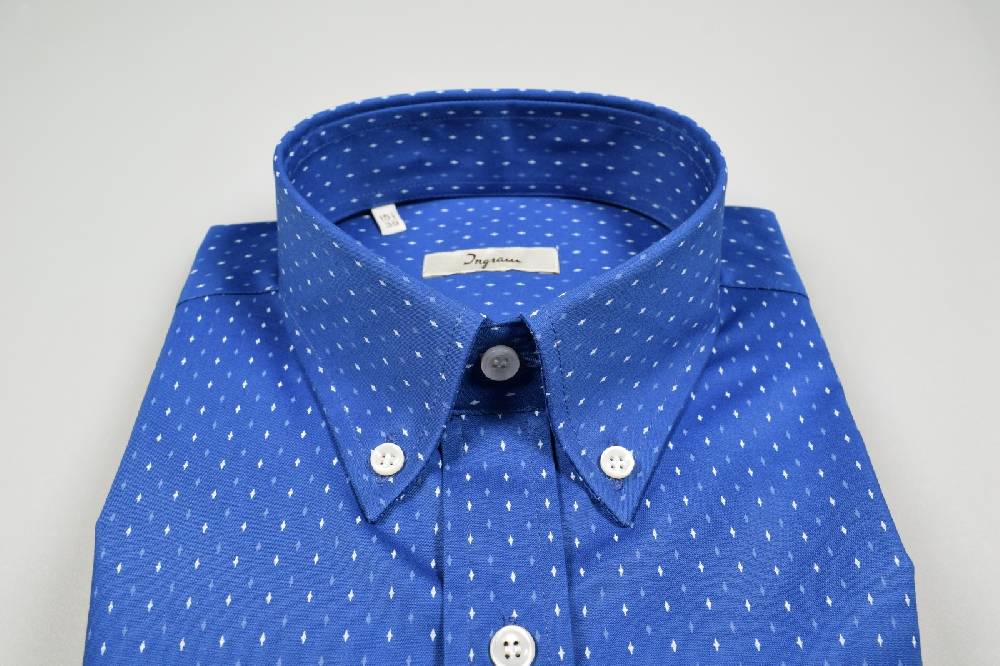 Ingram Camicia Azzurra Ingram Regular Fit Collo Button Down