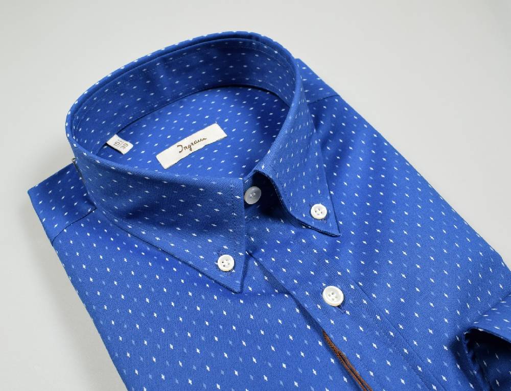 Ingram Camicia azzurra ingram regular fit collo button down