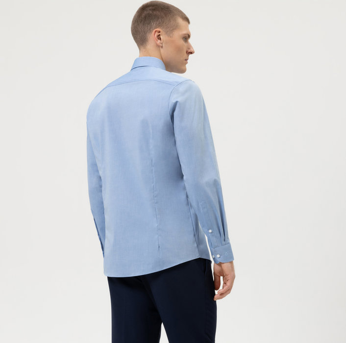 Olymp Camicia Azzurra Slim Fit Olymp Cotone Stretch