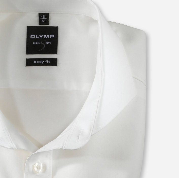 Olymp Camicia Beige Con Polso Doppio Olymp Slim Fit