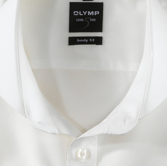Olymp Camicia Beige Con Polso Doppio Olymp Slim Fit
